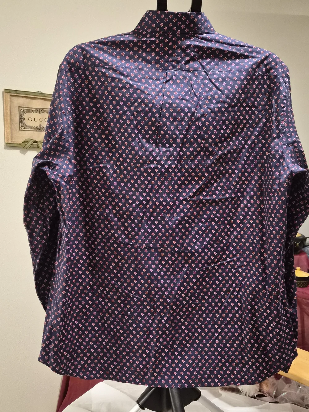 J Crew Men's XL Slim Secret Wash Stretch Button Down Long Sleeve Floral Shirt